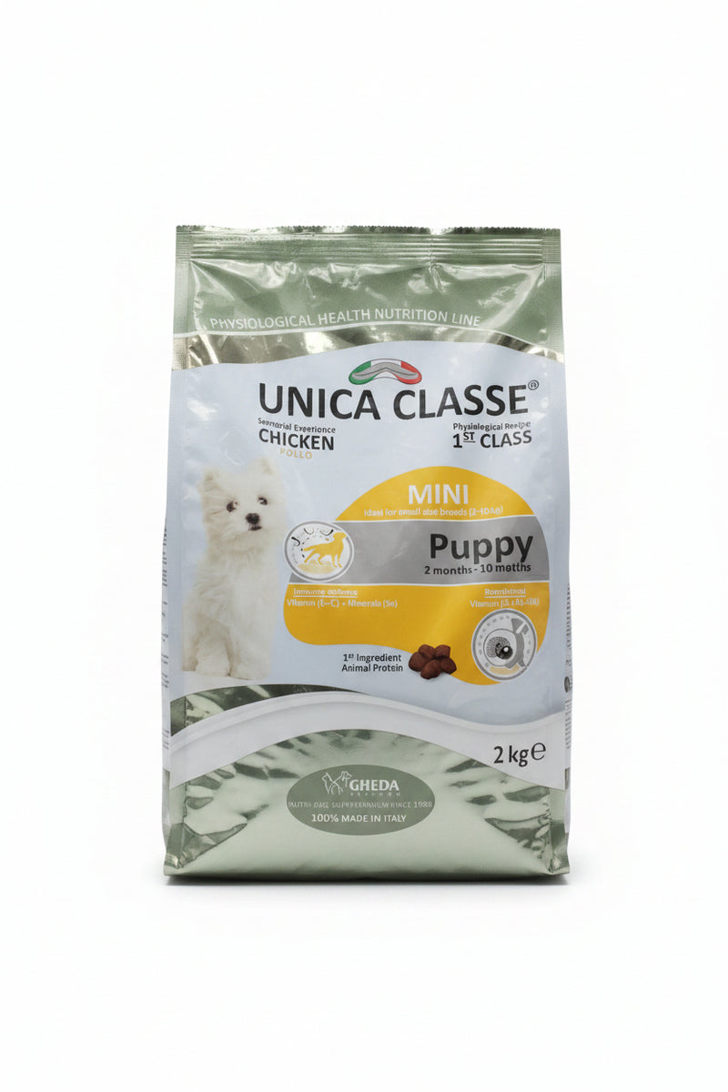 Unica Classe Mini Puppy Dog Food with Chicken - 2kg