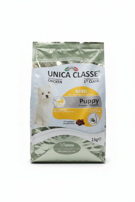 Unica Classe Mini Puppy Dog Food with Chicken - 2kg