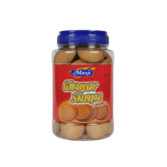 Manji Ginger Snaps Biscuits Large Jar