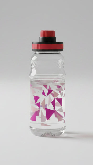 Plastik-Trinkflasche mit Trageschlaufe —