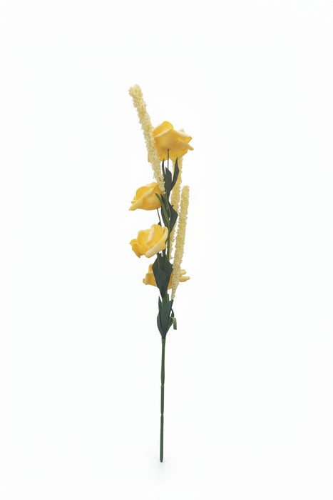 Artificial Yellow Gladiolus Stem