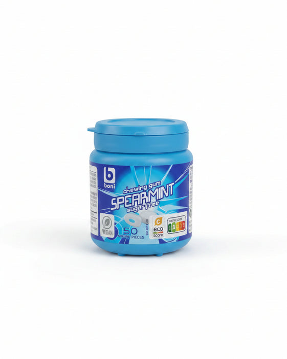 Boni Selection Sugar Free Spearmint Chewing Gum (50 Pieces)