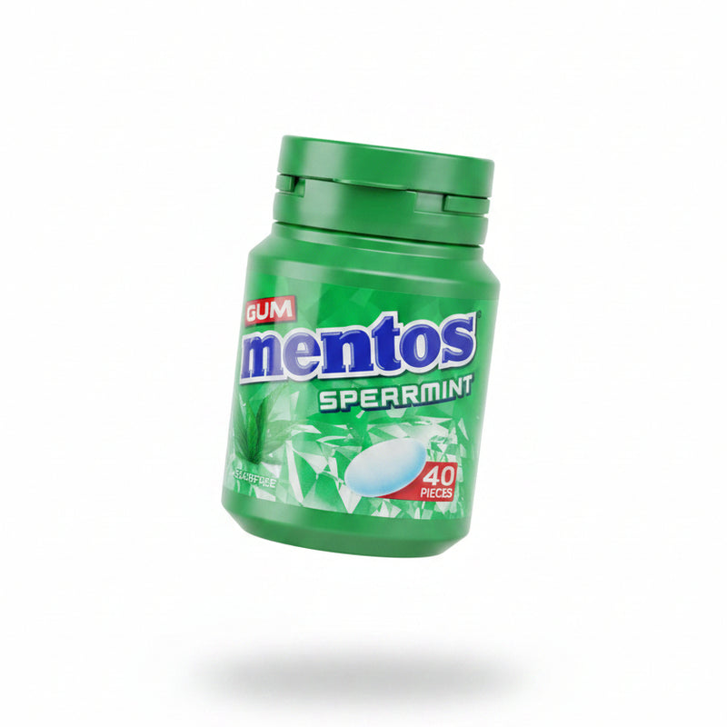Mentos Spearmint Sugarfree Chewing Gum (40 Pieces)