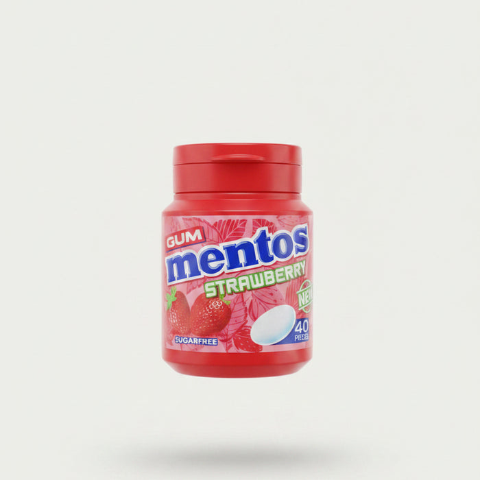 Mentos Strawberry Flavor Sugarfree Chewing Gum 40 pieces