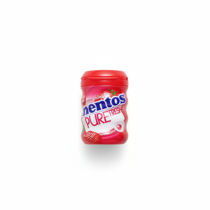 Mentos Pure Fresh Strawberry Flavor Chewing Gum 40 Pieces