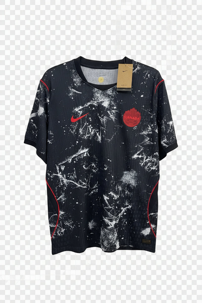 Nike Canada Soccer Men's Away Jersey - Black/Red/White
