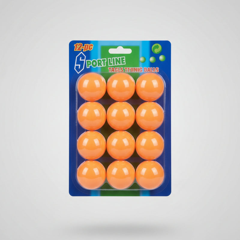 Sport Line Tischtennisbälle – 12er-Pack (Orange)