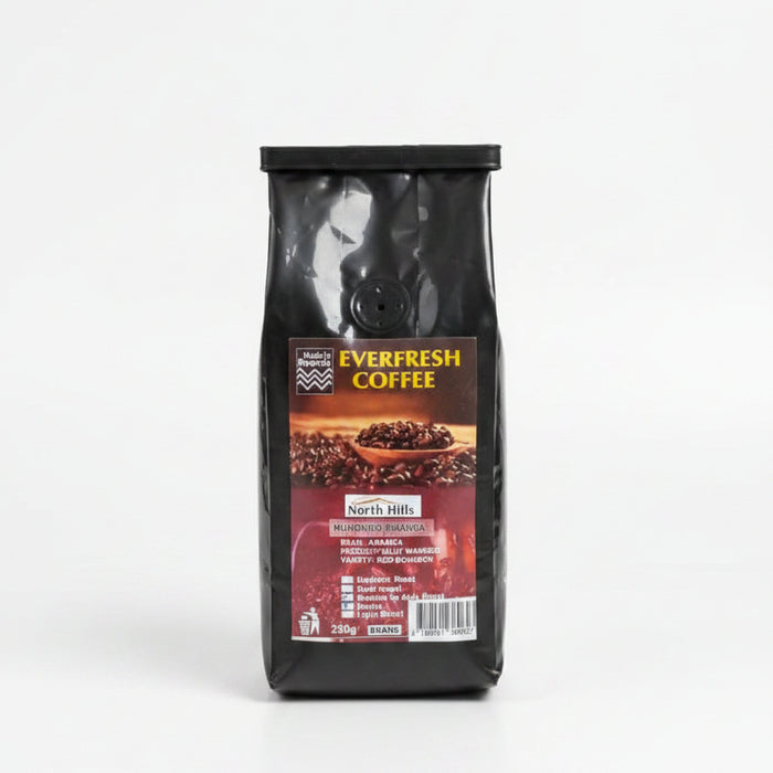 Everfresh Coffee North Hills Muhondo Rwanda Roast beans And poudre 250gr