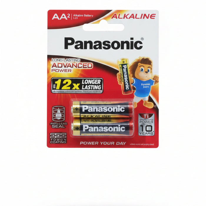 Panasonic Advanced Power AA Alkaline Batteries (2 Pack)
