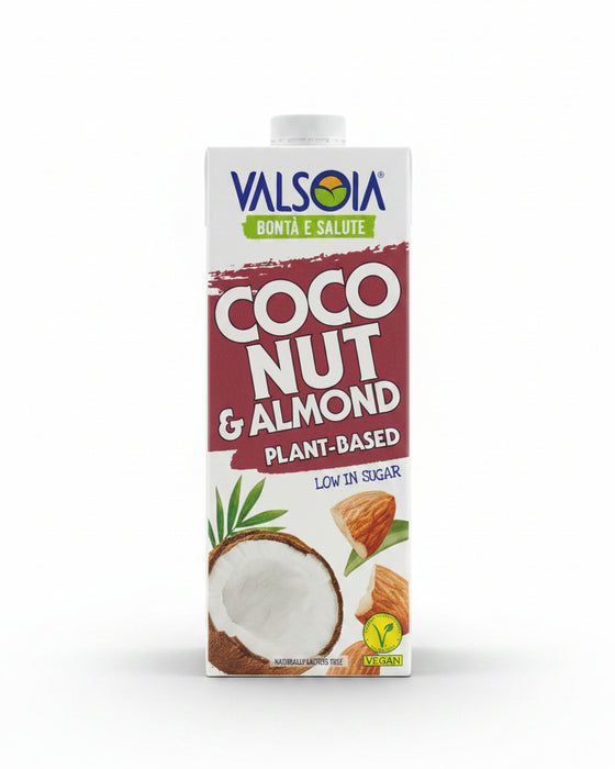 Valsoia Bontà e Salute Plant-Based Coconut & Almond Milk (Low in Sugar) – 1L