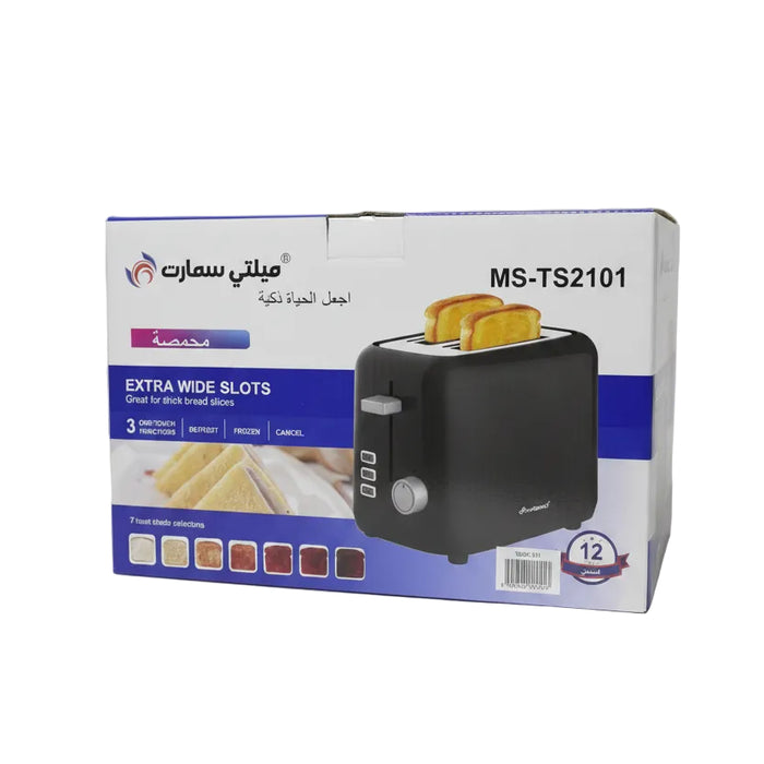 Multismart 2-Slice Bread Toaster (Model MS-TS2101)