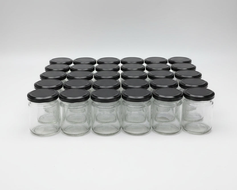 Mini Clear Glass Storage Jar 150ml / 1pc