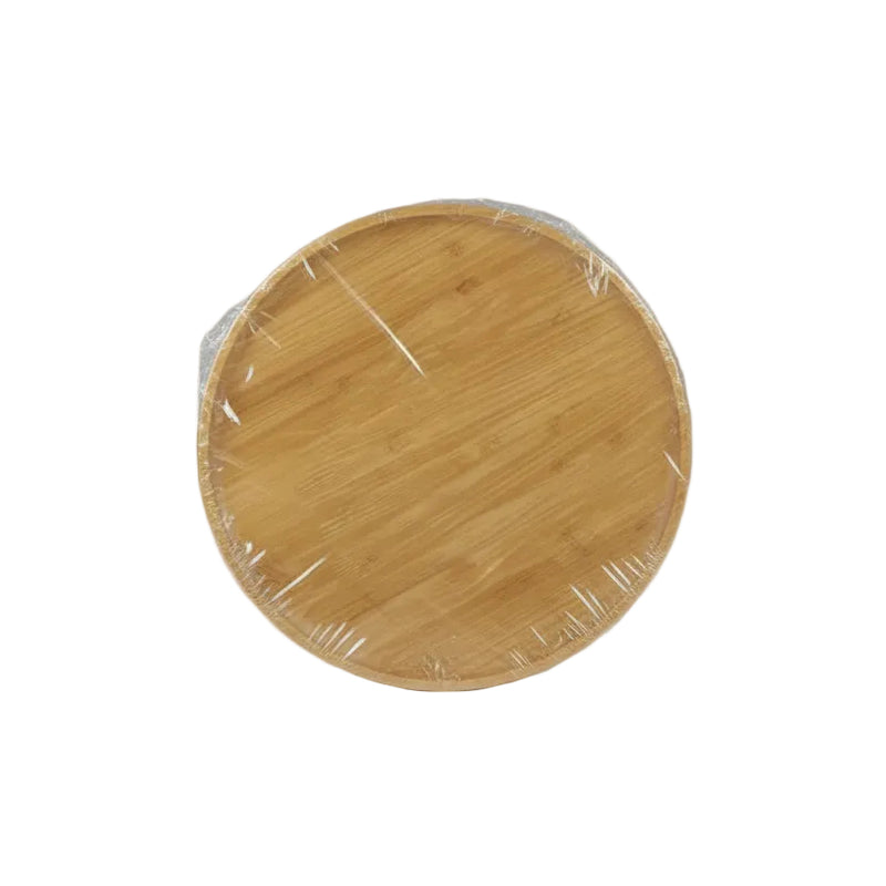 Round Bamboo Serving Tray