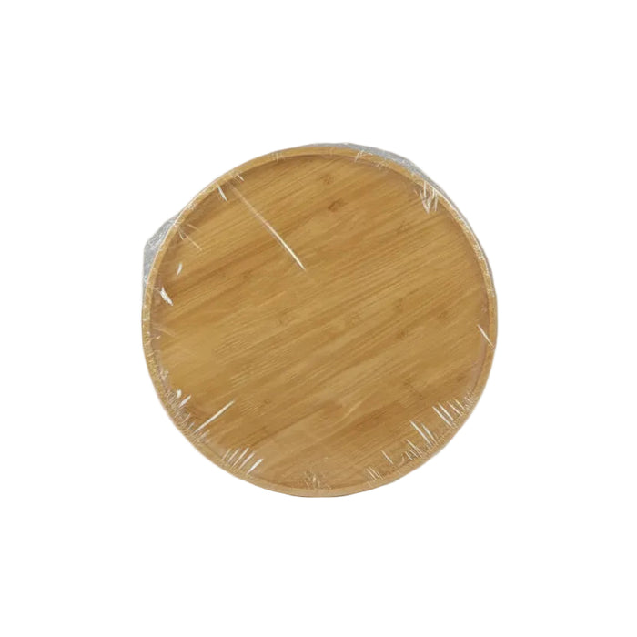 Round Bamboo Serving Tray