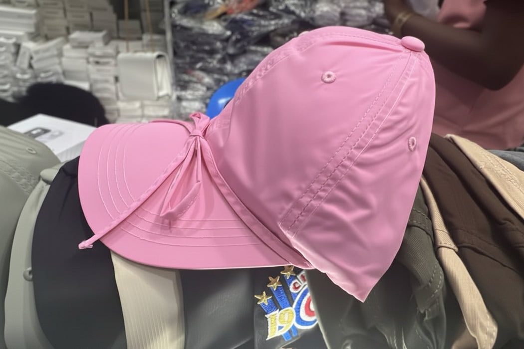 Pink Cotton Baseball Cap