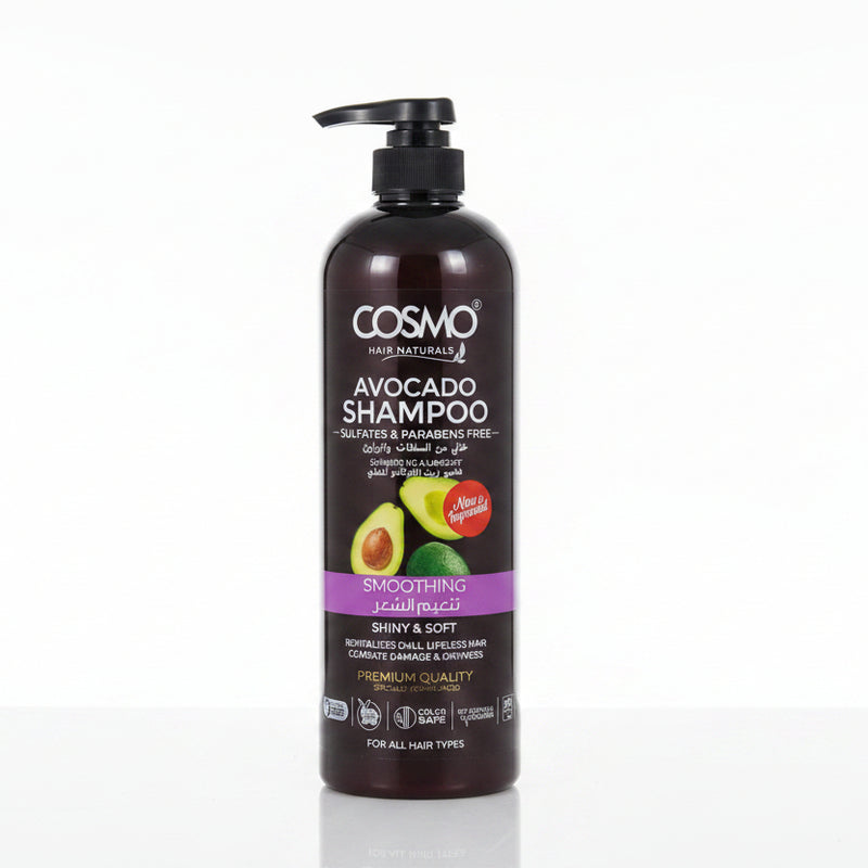 COSMO Hair Naturals Avocado Shampoo (Sulfates & Parabens Free) 1000ML