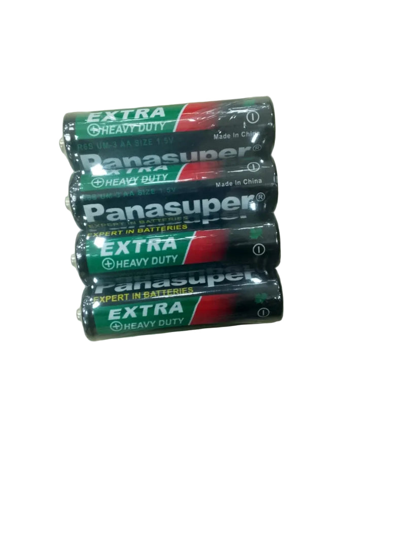 Panasuper Extra Heavy Duty AA Batteries 4 Pieces