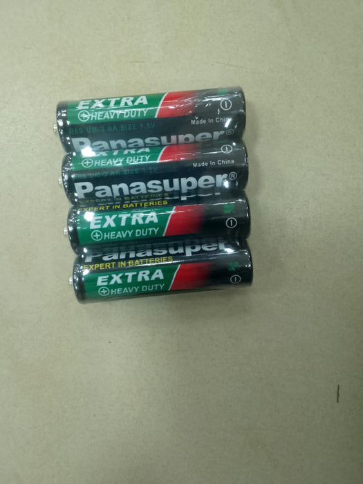 Panasuper Extra Heavy Duty AA Batteries 4 Pieces