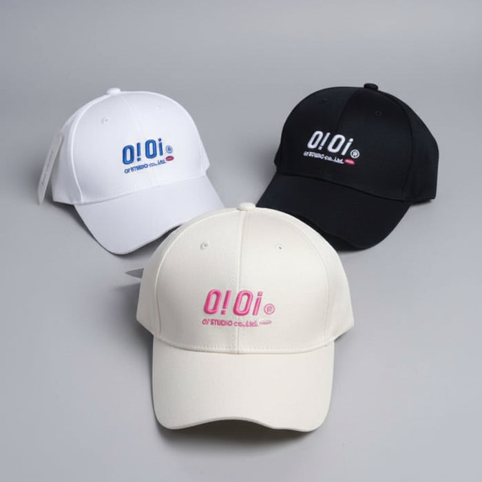 O!Oi Embroidered Logo Baseball Cap Set 1pc
