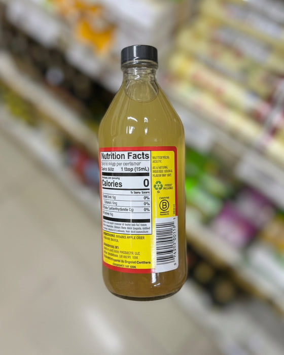Bragg Organic Raw-Unfiltered Apple Cider Vinegar 545ml