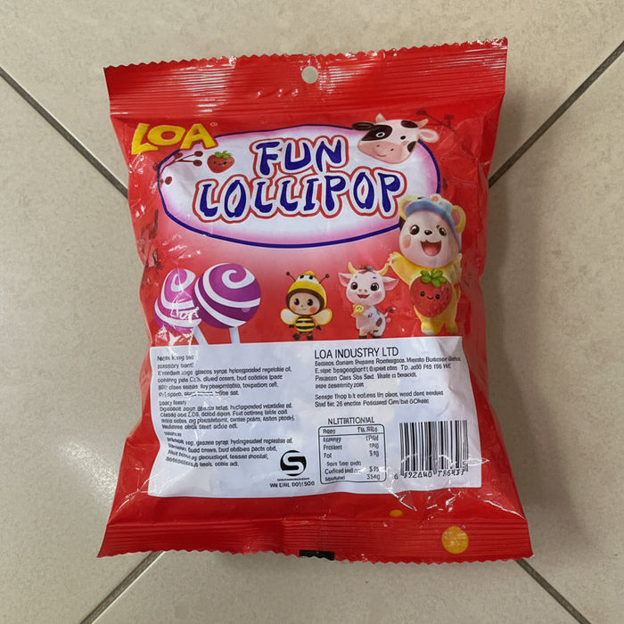 LOA Fun Lollipop Assorted Flavors (50 Pcs)