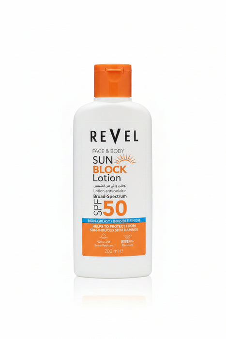 REVEL Face & Body Sun Block Lotion SPF 50 200ML