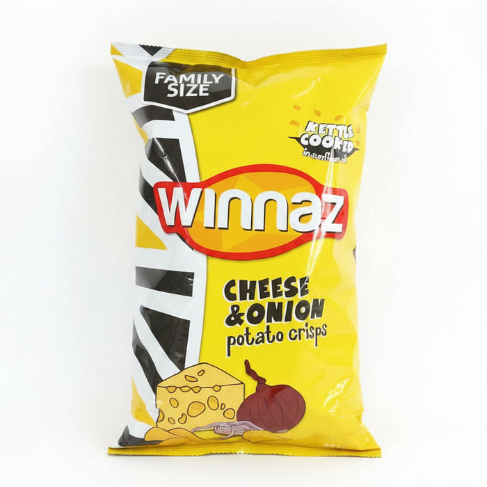 Winnaz Cheese & Onion Potato Crisps (Family Size)