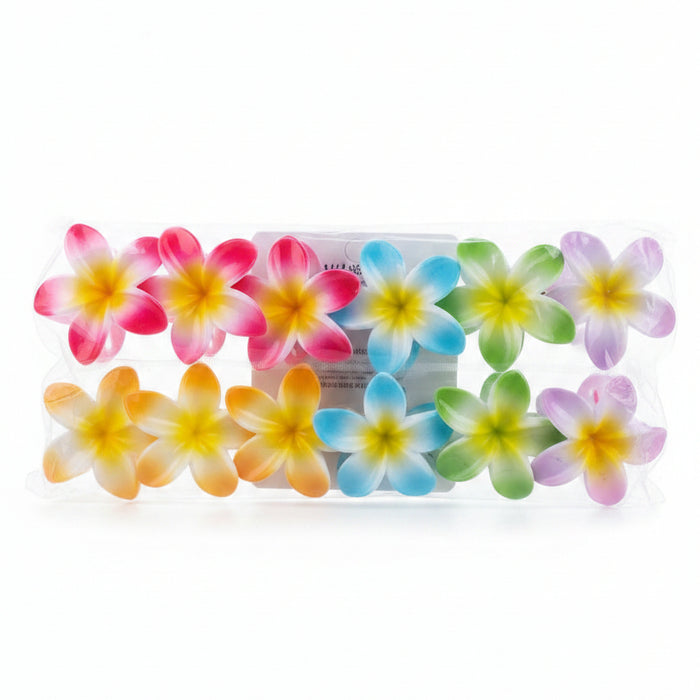 Hawaiian Plumeria Flower Hair Claw Clips/PIECE