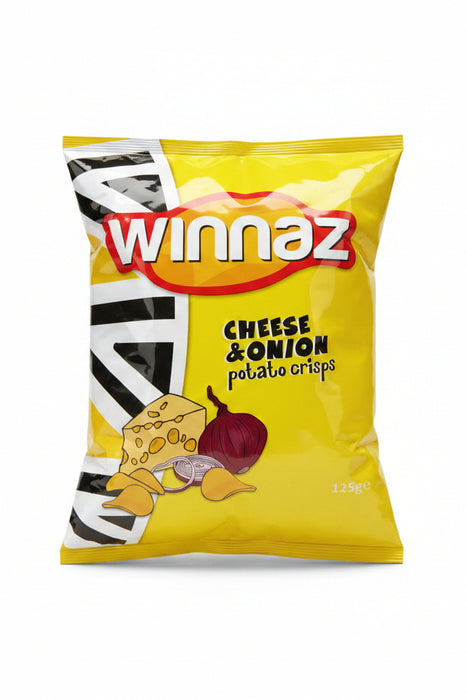 Winnaz Cheese & Onion Potato Crisps 125 g