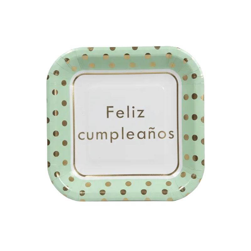Feliz Cumpleaños Decorative Paper Plate
