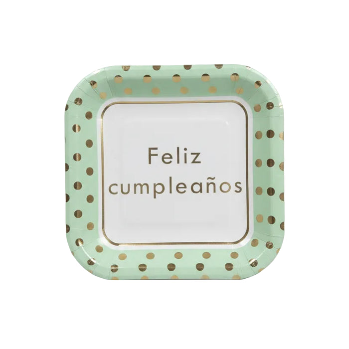 Feliz Cumpleaños Decorative Paper Plate