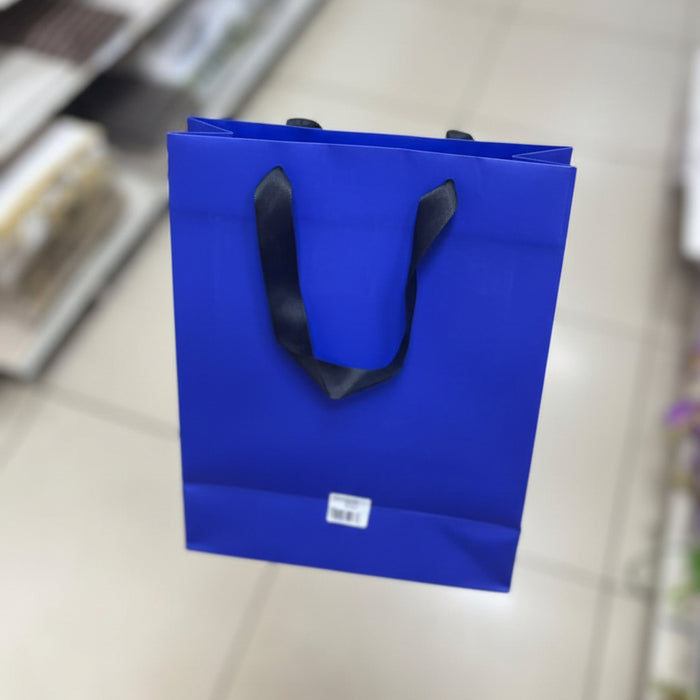 Royal Blue "FLOWER" Paper Gift Bag 30*32*10 cm