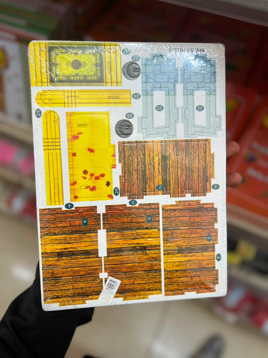 Wooden Building Puzzle Board 3D