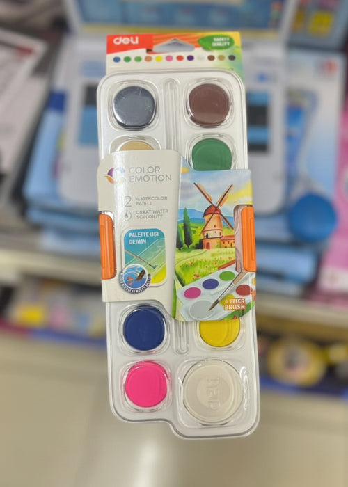Deli Color Emotion 12 Watercolor Set