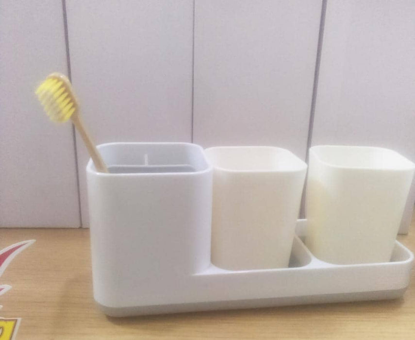 Bathroom Toothbrush 3-1 Cup
