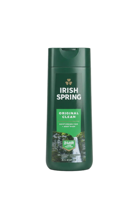 Irish Spring Original Clean Moisturizing Face + Body Wash 591ML
