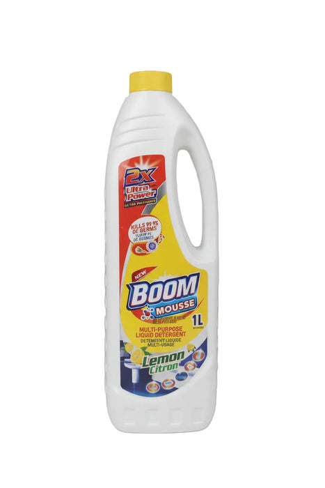 BOOM MOUSSE Lemon Multi-Purpose Liquid Detergent (1L)