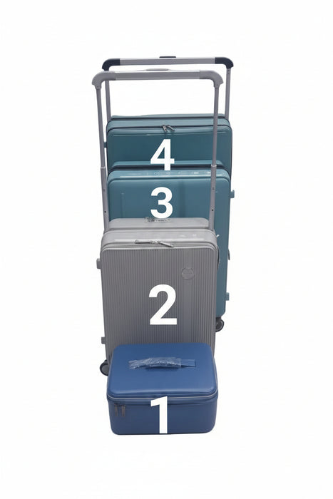 BUBUIE Front-Opening Hardshell Carry-On Suitcase
