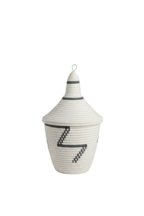 handcrafted traditional Agaseke peace basket Black And White