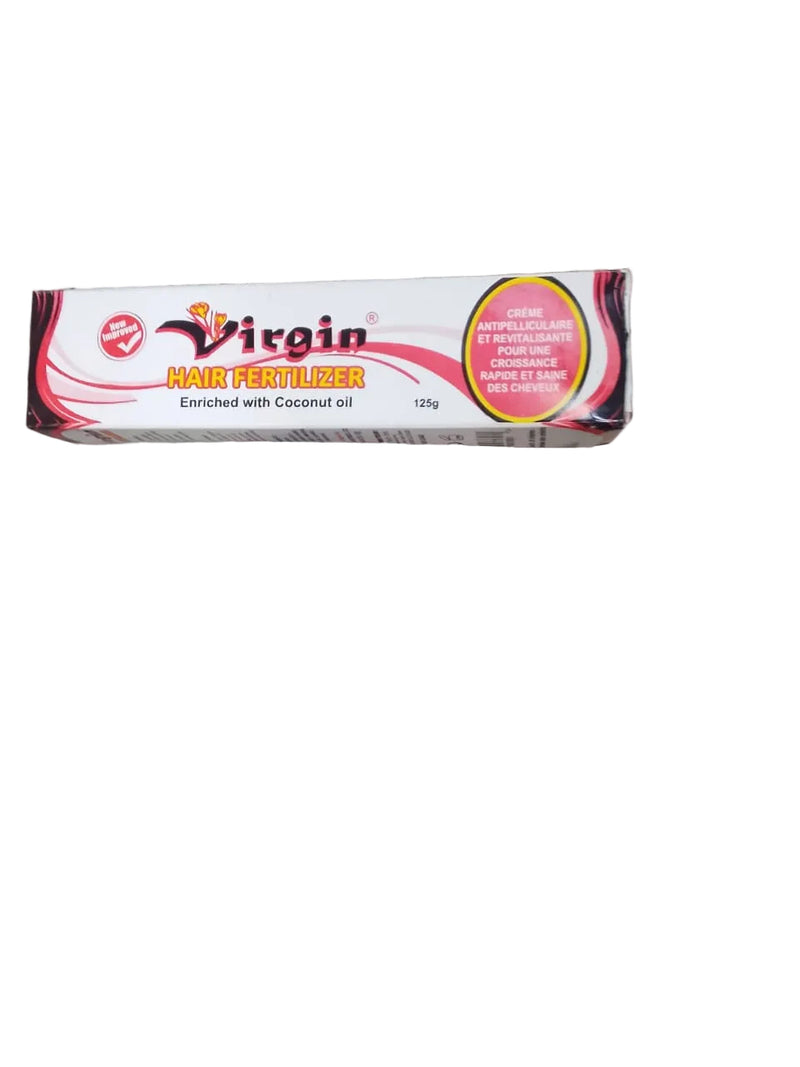 Virgin Hair Fertilizer With Coconut Oil Treatment In a 125g