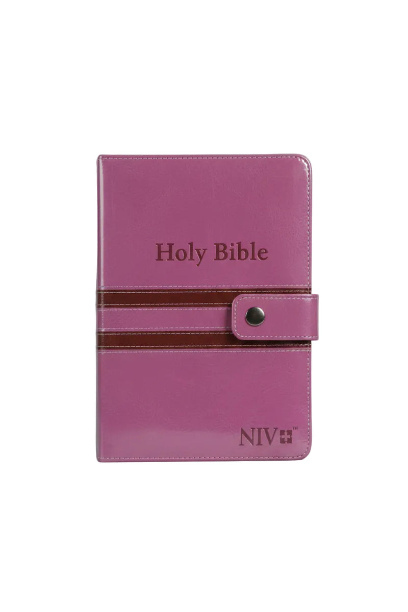 NIV Heilige Bibel rosa Druckknopfverschluss Abdeckung
