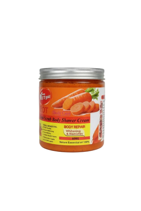 Veet Gold Carrot Salt Scrub Body Shower Cream 600g