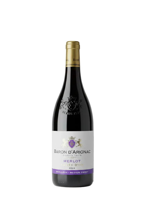 Baron D'Arignac Merlot Carte D'Or Moelleux Medium Sweet 750ML