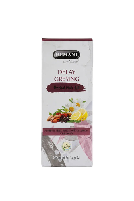 Hemani Delay Greying Herbal Hair Oil 200ML