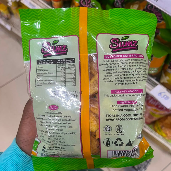 SUMZ Sweet Plantain Gonja Crisps 100g