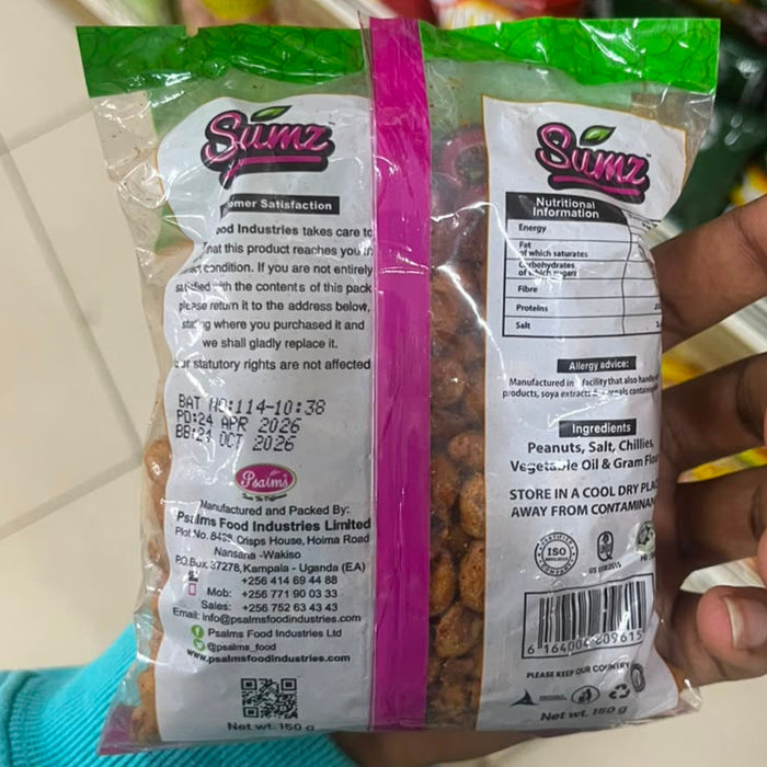 SUMZ Coated Peanuts - Chilli Masala 150g