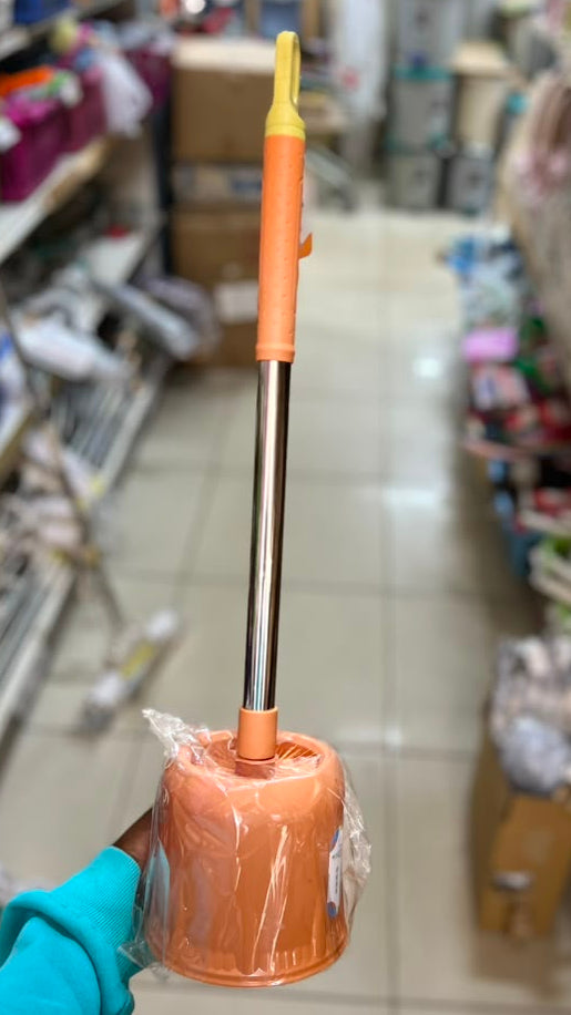 Orange Toilet Cleaning Brush