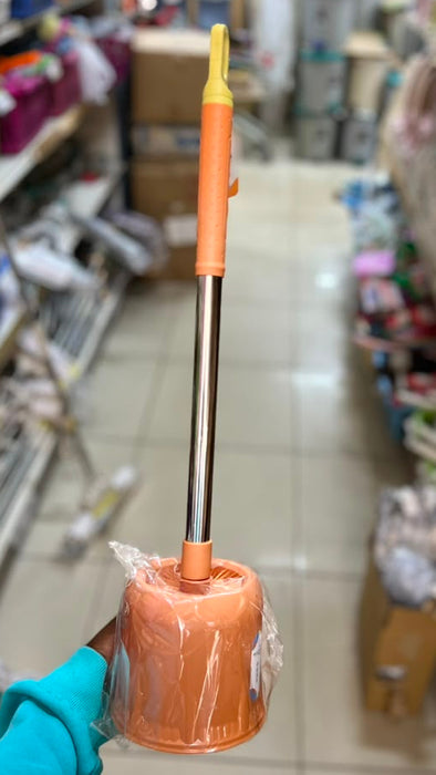 Orange Toilet Cleaning Brush