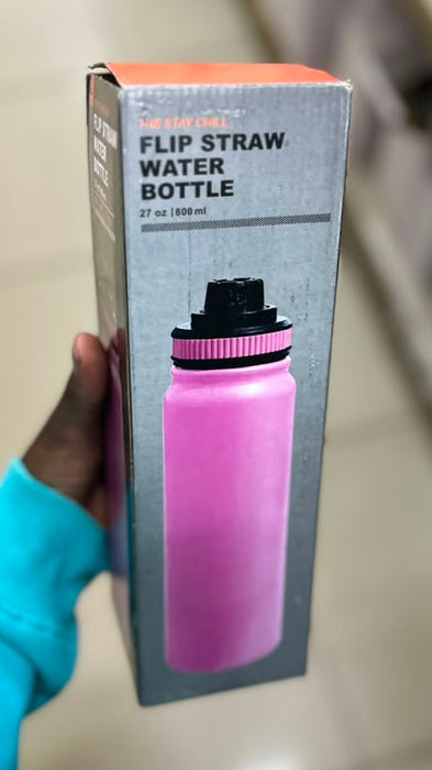 The Stay Chill Flip Straw Water Bottle (27 oz / 800 ml)