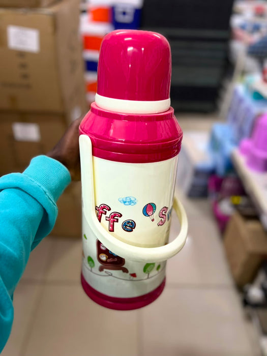 Magenta Printed Thermal Flask 1.8L